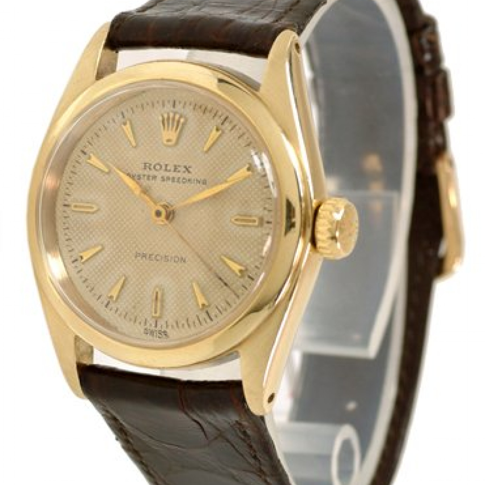 Vintage Rolex Oyster Speedking 6020 Gold with Champagne Dial